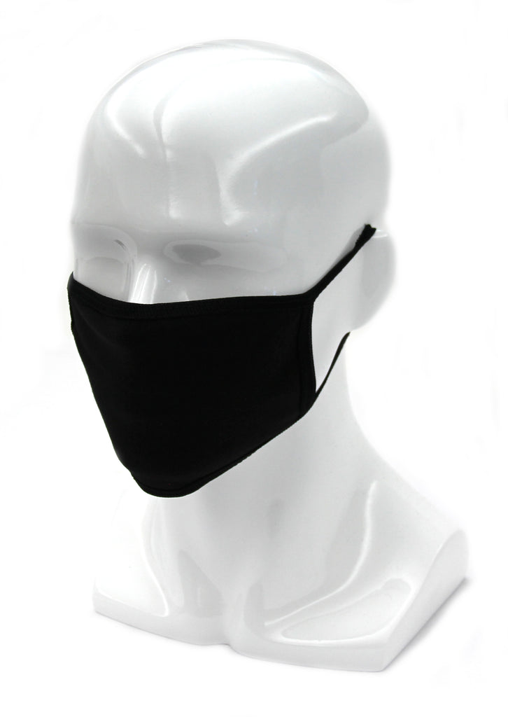 Cotton Face Masks Non-Medical Reusable and Washable - Black
