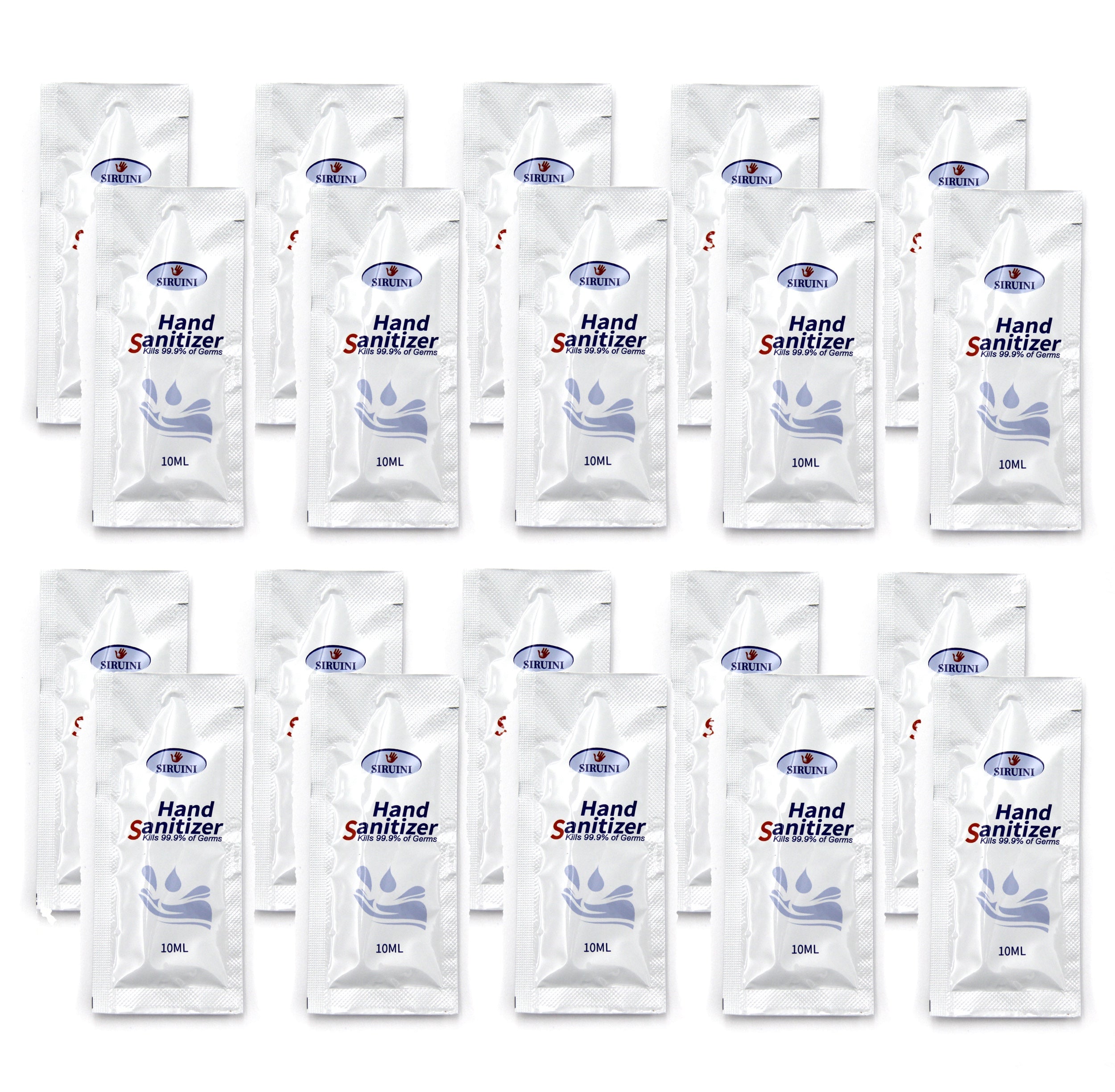 Hand Sanitizer Gel 10ML Travel Packets 75% Alcohol with Vitamin E and Aloe Vera