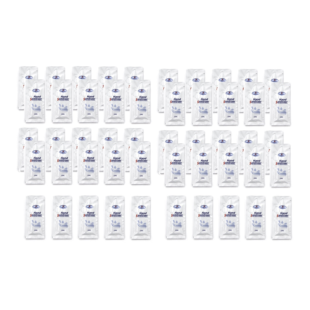 Hand Sanitizer Gel 10ML Travel Packets 75% Alcohol with Vitamin E and Aloe Vera