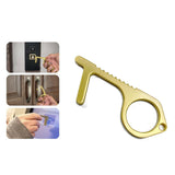 Clean Covid Key Contactless Safety Tool Antimicrobial Sanitary - Door Opener Button Push No Touch Ribbed SaniKey