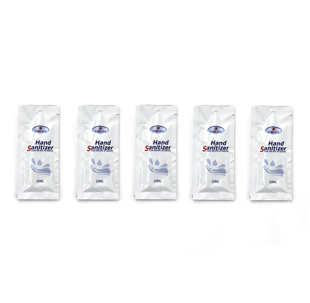 Hand Sanitizer Gel 10ML Travel Packets 75% Alcohol with Vitamin E and Aloe Vera