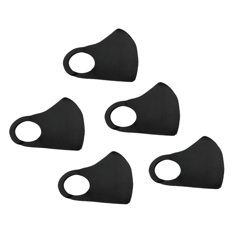Face Mask Kit Comfortable Neoprene Reusable and Washable - Black Non-Medical