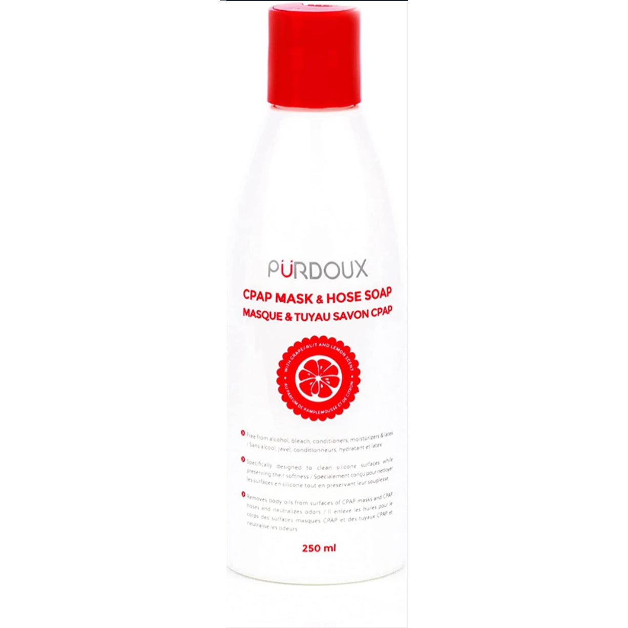 CPAP Mask & Hose Cleaning Soap 250 ml / 8.4 oz Each - Grapefruit-Lemon Scent